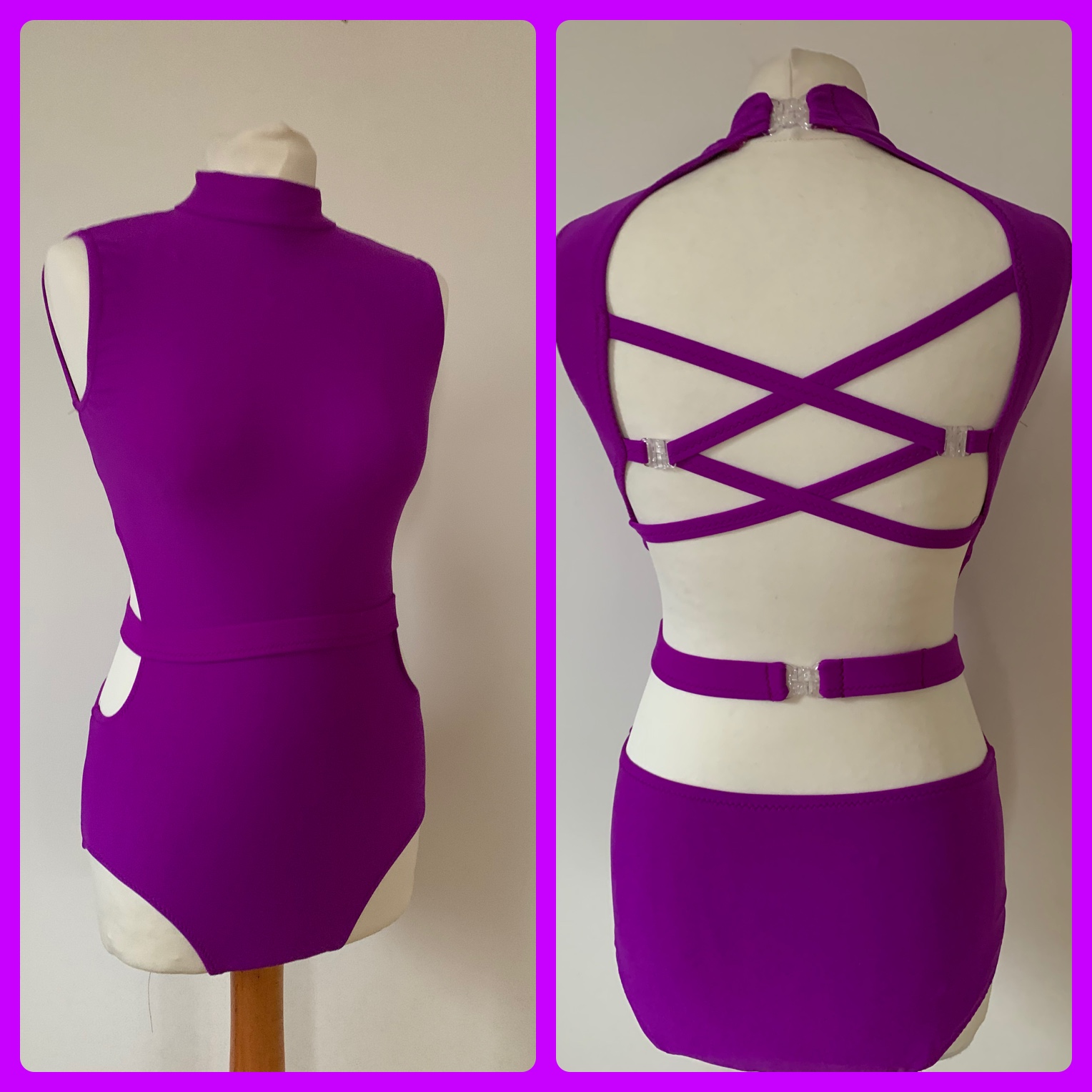 Leotard with separate belt