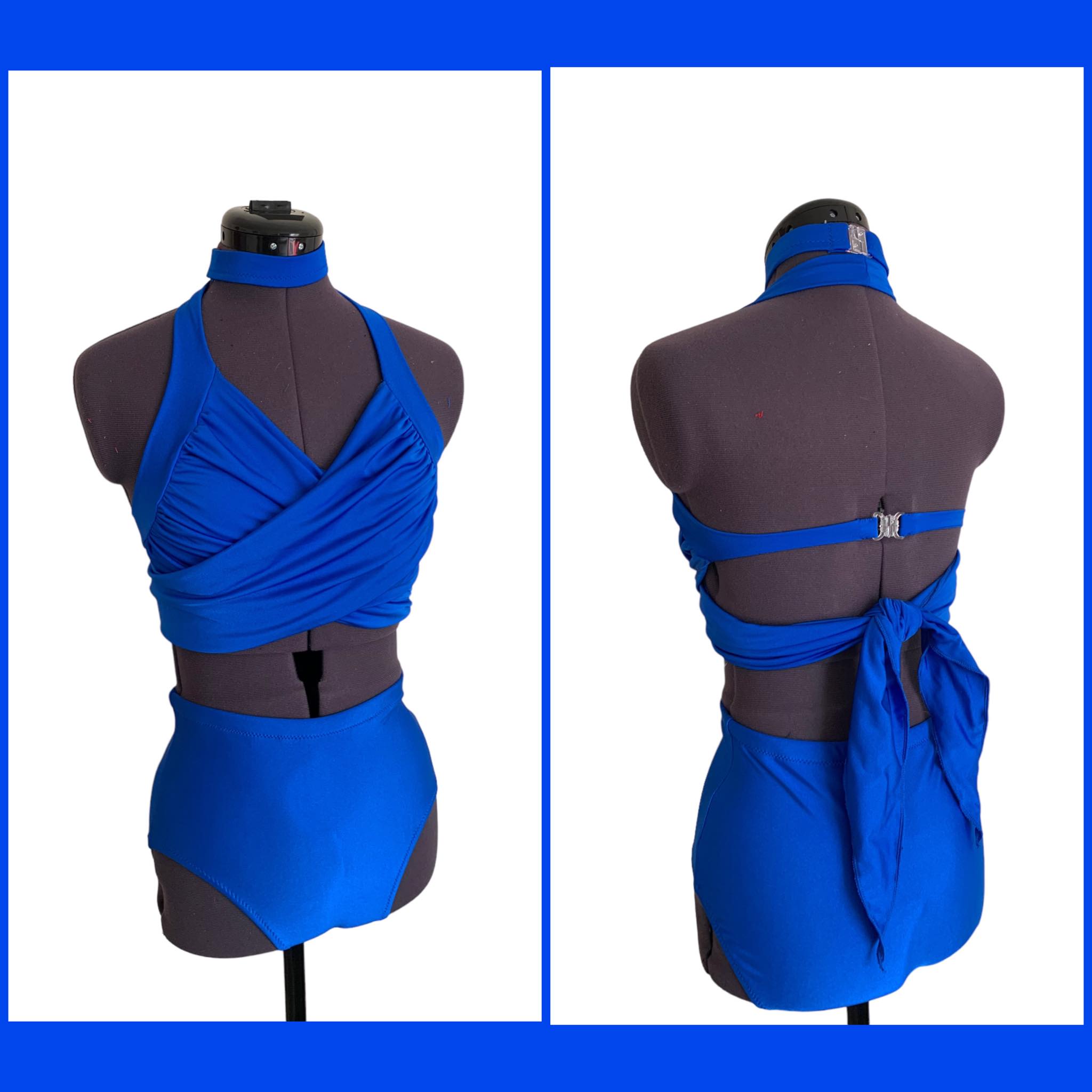 Ready to post 2 piece in cobalt approx size 6/8