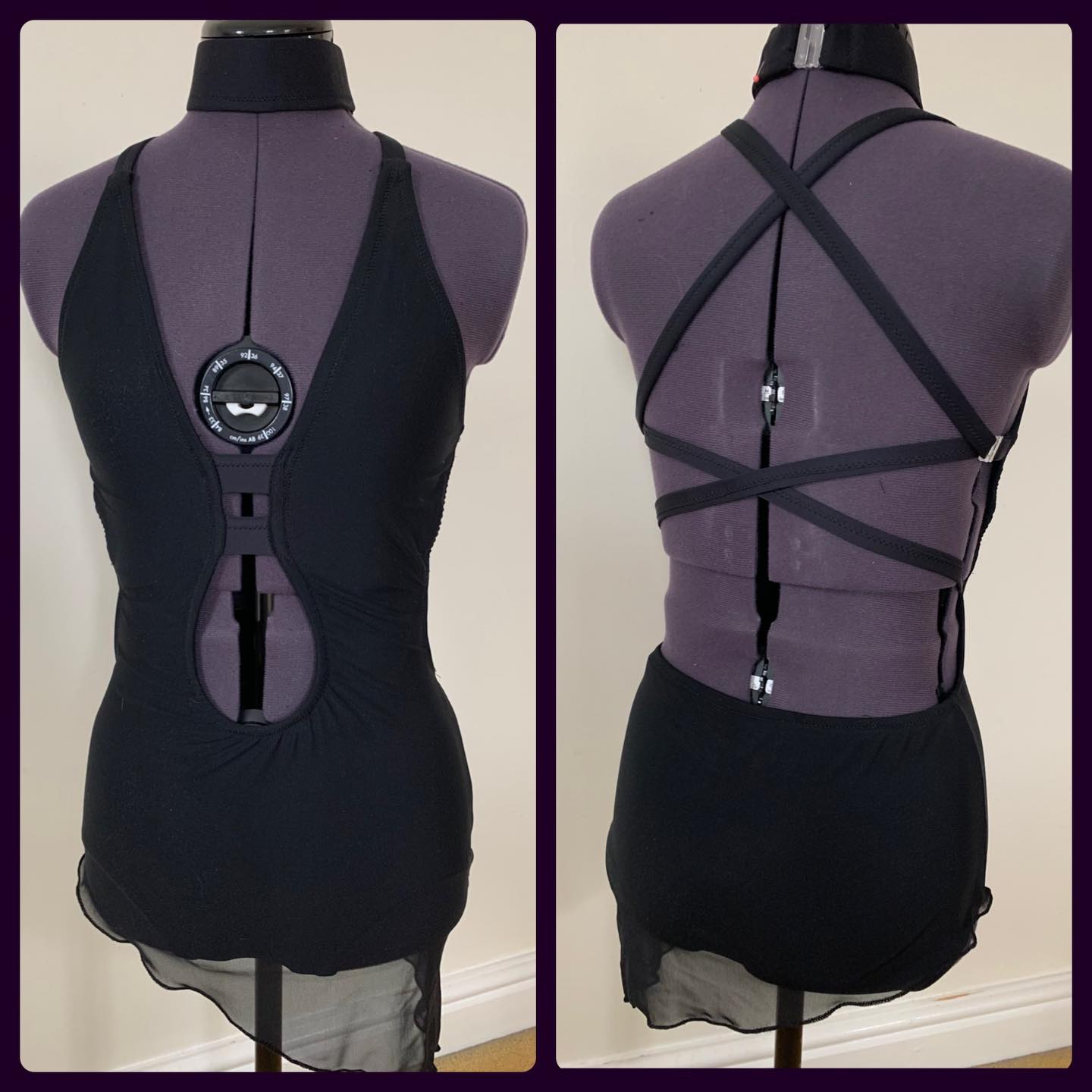 Lyrical dress with criss cross back