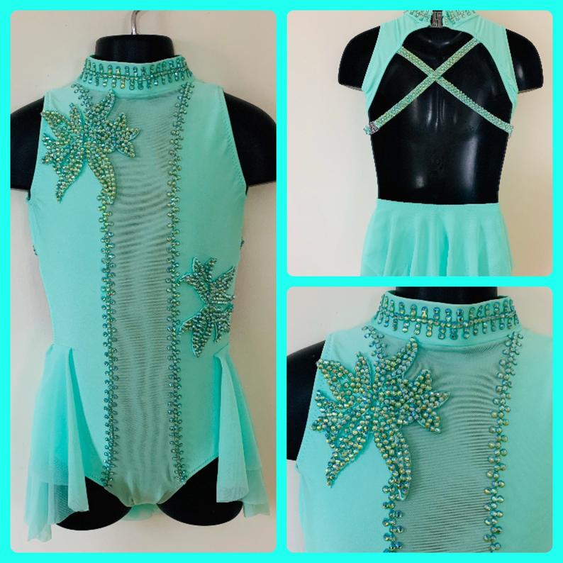 Spearmint lyrical suit U10/U12  Ready to post